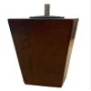 Elegent Upholstery 5" Solid Wood Furniture Sofa/Chair/Ottoman Tapered Legs Walnut Finish [5/16" Bolt] - Set of 4 view 1