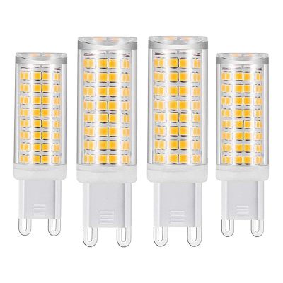 G9 LED Bulb,LED G9 Bulb Dimmable, 75W Halogen Bulb Equivalent, 7W LED G9 Bulbs, G9 Bi-pin Base, 730LM, AC120V, Warm White 3000k (4-Pack)