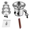 4-Tier Chocolate Fondue Fountain - Electric Stainless Steel Chocolate Melts Dipping Warmer Heated Melting Machine 3.8-Pound Capacity for Chocolate, Butter, Cheese (Silver, 4-Tier) view 4
