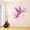 Hummingbird Wall Vinyl Sticker - Colibri Art Decor Humming Bird Cute Colorful Home Decal Gift - Waterproof Flying Tropical Exotic Baby Mural view 1