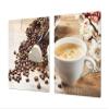HUGE Cutting Board  Worktop saver and Pastry Board  Kitchen Protective Panel; MEASURES: SINGLE: 80 x 52 cm (31,5 x 20,47); DOUBLE: 40 x 52 cm (15,75 x 20,47); Coffee series DD07 view 1