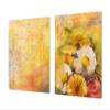 GIGANTIC Cooktop Cover - Glass Kitchen Board; SINGLE: 80 x 52 cm (31,5 x 20,47); DOUBLE: 40 x 52 cm (15,75 x 20,47); Images Series DD05A view 1