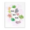 Stupell Industries California State Home Sweet Home Succulent Watercolor Vignette Wall Plaque Art by Ziwei Li, 10 x 0.5 x 15, Multi-Color view 1