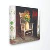 Stupell Industries Barn Flower Pot on Old Rocking Chair Illustration Canvas Wall Art, 17 x 17, Multi-Color view 1