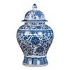Antique Porcelain Vase Blue and White Ceramic Flower Vase Temple Jar Vase Hand Made China Ming Style for Home Decoration Living Room-c H37cmxw22cm view 1