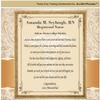 AllGiftFrames Nurse Graduation Gift Graduate Present School Student Congratulations Future Registered Nurse RN BSN DNP Desk Wall Plaque Display Poem Engrave Clock Gold Metal view 2