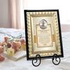 AllGiftFrames Nurse Graduation Gift Graduate Present School Student Congratulations Future Registered Nurse RN BSN DNP Desk Wall Plaque Display Poem Engrave Clock Gold Metal view 3