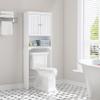 Spirich Over The Toilet Storage Cabinet, Bathroom Shelf Over Toilet, Bathroom Storage Cabinet Organizer, White view 3