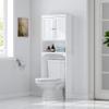 Spirich Over The Toilet Storage Cabinet, Bathroom Shelf Over Toilet, Bathroom Storage Cabinet Organizer, White view 4
