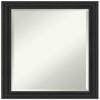 Amanti Art Black Bathroom Mirror for Over Sink, 28x22 Shipwreck Black Narrow Rectangle Vanity Mirror, Medium Country Rustic Frame, Hangs Horizonally and Vertically, Bathroom Wall Decor, Beveled Edge view 1
