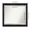 Amanti Art Black Bathroom Mirror for Over Sink, 29x41 Eva Black Silver Rectangle Vanity Mirror, Large Modern Frame, Hangs Horizonally and Vertically, Bathroom Wall Decor, Beveled Edge view 4