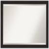 Amanti Art Brown Bathroom Mirror for Over Sink, 28x40 Furniture Espresso Narrow Rectangle Vanity Mirror, Large Casual Frame, Hangs Horizonally and Vertically, Bathroom Wall Decor, Beveled Edge view 1