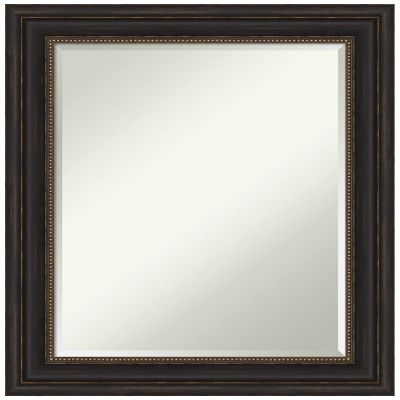 Amanti Art Bronze Bathroom Mirror for Over Sink, 29x23 Accent Bronze Rectangle Vanity Mirror, Medium Traditional Frame, Hangs Horizonally and Vertically, Bathroom Wall Decor, Beveled Edge