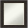 Amanti Art Bronze Bathroom Mirror for Over Sink, 29x23 Accent Bronze Rectangle Vanity Mirror, Medium Traditional Frame, Hangs Horizonally and Vertically, Bathroom Wall Decor, Beveled Edge view 1
