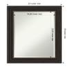 Amanti Art Bronze Bathroom Mirror for Over Sink, 29x23 Accent Bronze Rectangle Vanity Mirror, Medium Traditional Frame, Hangs Horizonally and Vertically, Bathroom Wall Decor, Beveled Edge view 4