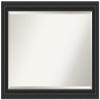 Amanti Art Black Bathroom Mirror for Over Sink, 29x41 Shipwreck Black Rectangle Vanity Mirror, Large Country Rustic Frame, Hangs Horizonally and Vertically, Bathroom Wall Decor, Beveled Edge view 1