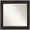 Amanti Art Brown Bathroom Mirror for Over Sink, 28x34 Furniture Espresso Rectangle Vanity Mirror, Large Casual Frame, Hangs Horizonally and Vertically, Bathroom Wall Decor, Beveled Edge view 1