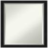 Amanti Art Black Bathroom Mirror for Over Sink, 27x21 Eva Black Silver Narrow Rectangle Vanity Mirror, Medium Modern Frame, Hangs Horizonally and Vertically, Bathroom Wall Decor, Beveled Edge view 1
