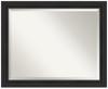 Amanti Art Black Bathroom Mirror for Over Sink, 26x32 Shipwreck Black Narrow Rectangle Vanity Mirror, Large Country Rustic Frame, Hangs Horizonally and Vertically, Bathroom Wall Decor, Beveled Edge view 1