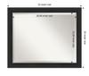 Amanti Art Black Bathroom Mirror for Over Sink, 26x32 Shipwreck Black Narrow Rectangle Vanity Mirror, Large Country Rustic Frame, Hangs Horizonally and Vertically, Bathroom Wall Decor, Beveled Edge view 4