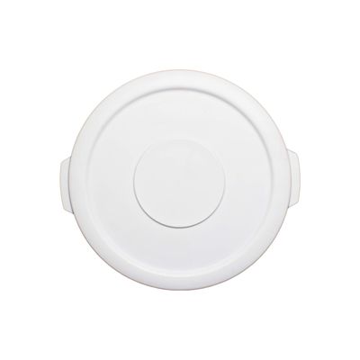 Thunder Group PLTC010WL Trash Can Lid, Round, Secure snap-on, Plastic, White (for PLTC010W)