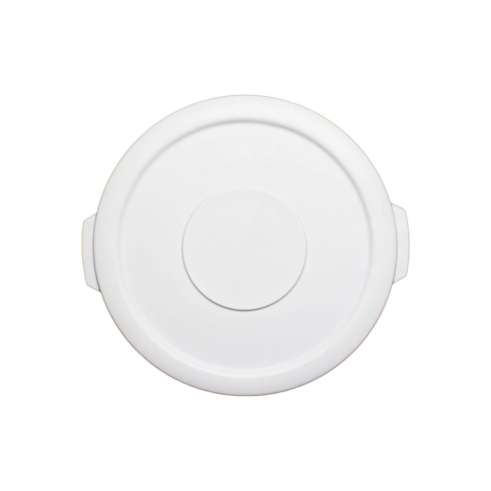 Thunder Group PLTC010WL Trash Can Lid, Round, Secure snap-on, Plastic, White (for PLTC010W)