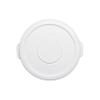 Thunder Group PLTC010WL Trash Can Lid, Round, Secure snap-on, Plastic, White (for PLTC010W) view 1