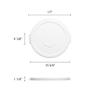 Thunder Group PLTC010WL Trash Can Lid, Round, Secure snap-on, Plastic, White (for PLTC010W) view 2
