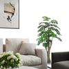 AMERIQUE Gorgeous & Unique Monstera Palm Tree Artificial Plant, Real Touch Technology, with UV Protection, Super Quality, 5.3 Feet, Green view 4