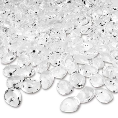 PMLAND 370 Pcs Clear Acrylic Stones, 16mm Marbles for Vase Filler Decor