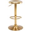 Brage Living Adjustable Bar Stool, Swivel Round Metal Airlift Barstool, Backless Counter Height Bar Chair for Kitchen Dining Room Pub Cafe, 1 pc (Gold) view 1