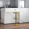 Brage Living Adjustable Bar Stool, Swivel Round Metal Airlift Barstool, Backless Counter Height Bar Chair for Kitchen Dining Room Pub Cafe, 1 pc (Gold) view 2