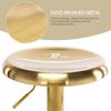 Brage Living Adjustable Bar Stool, Swivel Round Metal Airlift Barstool, Backless Counter Height Bar Chair for Kitchen Dining Room Pub Cafe, 1 pc (Gold) view 4