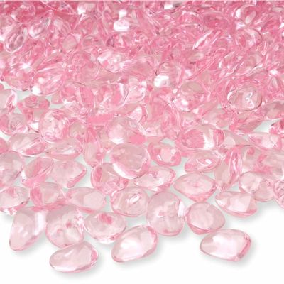 PMLAND 370 Pcs Soft Pink Acrylic Stones, 16mm Marbles for Vase Fillers