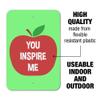 GRAPHICS & MORE You Inspire Me Teacher Apple Home Business Office Sign view 2