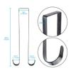 Norgail 15 Inches Metal Double Wreath Hanger Over The Door Large Double Door Wreath Hook for Christmas Wreath Front Door Hanger - Holds 2 Wreaths with 2 Sided Hanger Sturdy Black view 2
