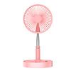 LHIABNN Adjustable Strong Wind Mode Pedestal Fan Outdoor Folding Fan,Table Fan with Powerful Air Distribution for Home,Outdoor,Office,Travel,Storage (Pink) view 1