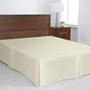 Ivory Full XL Size Luxury Tailored Bed Skirt - 10" Drop Pleated Bed Skirts Double Brushed Premium Microfiber - Bed Frame and Box Spring Cover - Easy Fit, Wrinkle, Fade, Stain Resistant Bedskirt view 3