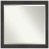 Amanti Art Brown Bathroom Mirror for Over Sink, 35x45 Rustic Plank Espresso Rectangle Vanity Mirror, X-Large Country Rustic Frame, Hangs Horizonally and Vertically, Bathroom Wall Decor, Beveled Edge view 1