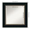 Amanti Art Bronze Bathroom Mirror for Over Sink, 27x27 Paragon Bronze Square Vanity Mirror, Medium Traditional Frame, Hangs Horizonally and Vertically, Bathroom Wall Decor, Beveled Edge view 4