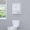 Spirich Bathroom Cabinet Wall Mounted with Doors, Wood Hanging Cabinet with Doors and Shelves Over The Toilet, Bathroom Wall Cabinet White view 4