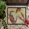 Caroline's Treasures SC2023MAT Crab, Shrimp, Oyster Yellow Sky Doormat 18x27 Front Door Mat Indoor Outdoor Rugs for Entryway, Non Slip Washable Low Pile, 18H X 27W view 3