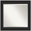 Amanti Art Black Bathroom Mirror for Over Sink, 28x34 Colonial Black Rectangle Vanity Mirror, Large Traditional Frame, Hangs Horizonally and Vertically, Bathroom Wall Decor, Beveled Edge view 1