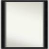 Amanti Art Black Full Length Mirror for Door, 51x17 Eva Black Silver Narrow Tall Wall Mirror Full Length, Mounted to Door or Closet Wall with no Visible Brackets, Modern Frame, Bedroom Decor view 1