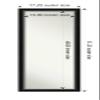 Amanti Art Black Full Length Mirror for Door, 51x17 Eva Black Silver Narrow Tall Wall Mirror Full Length, Mounted to Door or Closet Wall with no Visible Brackets, Modern Frame, Bedroom Decor view 4