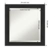Amanti Art Black Bathroom Mirror for Over Sink, 24x20 Shipwreck Black Narrow Rectangle Vanity Mirror, Small Country Rustic Frame, Hangs Horizonally and Vertically, Bathroom Wall Decor, Beveled Edge view 4