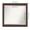 Amanti Art Brown Bathroom Mirror for Over Sink, 29x41 Harvard Walnut Rectangle Vanity Mirror, Large Traditional Frame, Hangs Horizonally and Vertically, Bathroom Wall Decor, Beveled Edge view 4