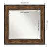 Amanti Art Bronze Bathroom Mirror for Over Sink, 30x36 Ballroom Bronze Rectangle Vanity Mirror, Large Traditional Frame, Hangs Horizonally and Vertically, Bathroom Wall Decor, Beveled Edge view 4