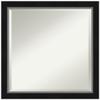 Amanti Art Black Bathroom Mirror for Over Sink, 23x23 Eva Black Silver Narrow Square Vanity Mirror, Medium Modern Frame, Hangs Horizonally and Vertically, Bathroom Wall Decor, Beveled Edge view 1