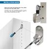Rok Hardware Chrome 1-3/16" (30 mm) x 19/32" (15mm) Oval Closet Rod End Support with 3/16" (5mm) Pins 30X15X5MMCH (20 Pack) view 4